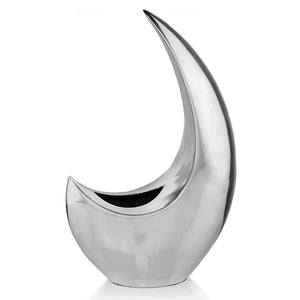 4.5" x 10" x 16" Buffed Crescent - Vase