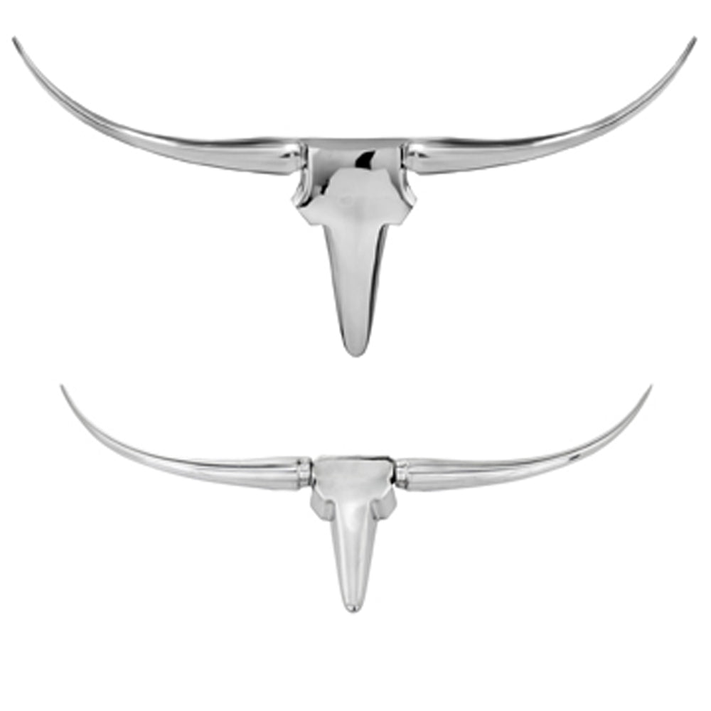 4" x 47" x 26" Buffe, Extra Large, Long Horn - Wall Bust