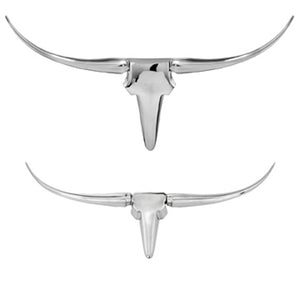 4" x 47" x 26" Buffe, Extra Large, Long Horn - Wall Bust