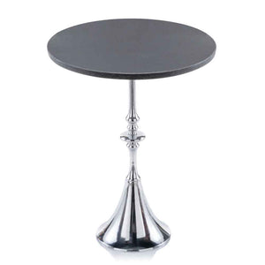 16" x 16" x 21" Buffed, Black, Marble - End Table