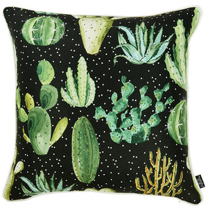 18"x 18" Printed Cactus Madness Decorative Throw Pillow Cover