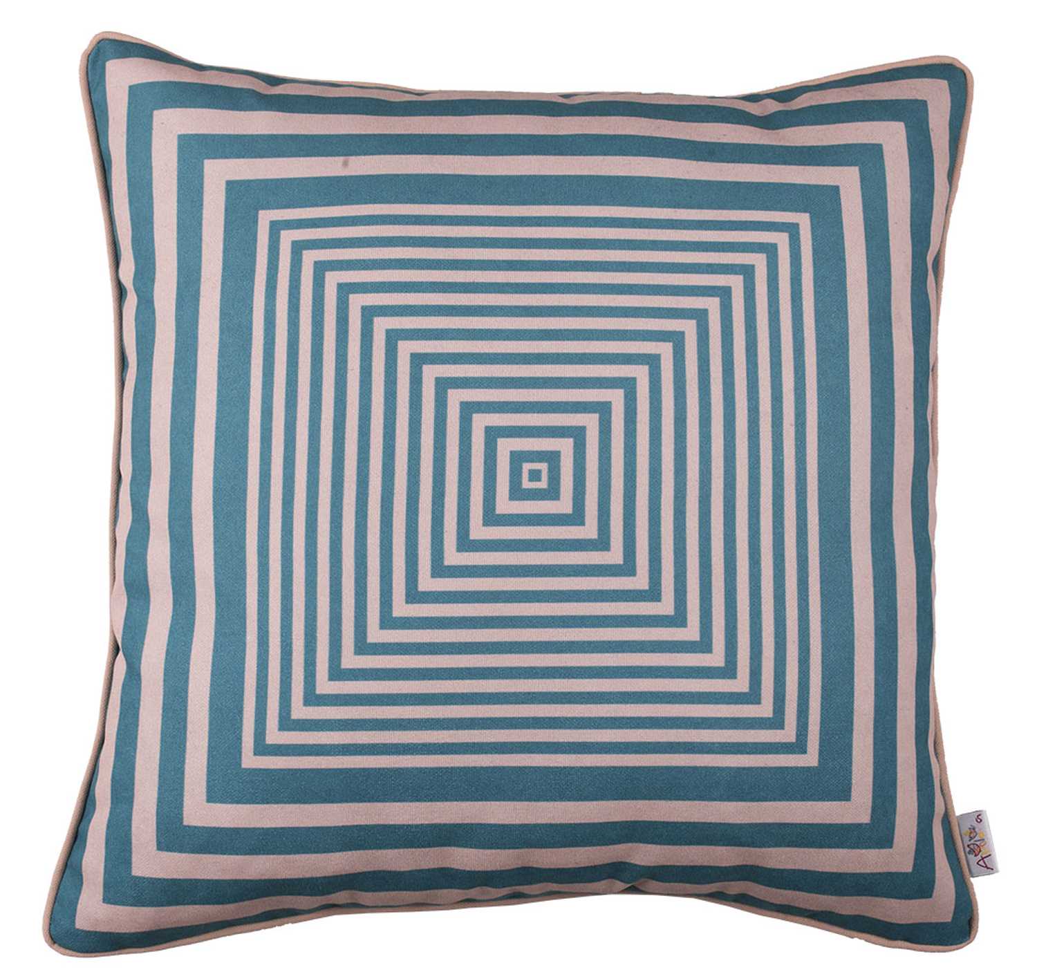 18"x 18" Flower Square Diagram Printed Decorative Throw Pillow Cover