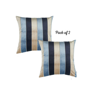 17"x17"Blue Velvet Luxurious Throw Decorative Pillow Case Set of 2 pcs Square