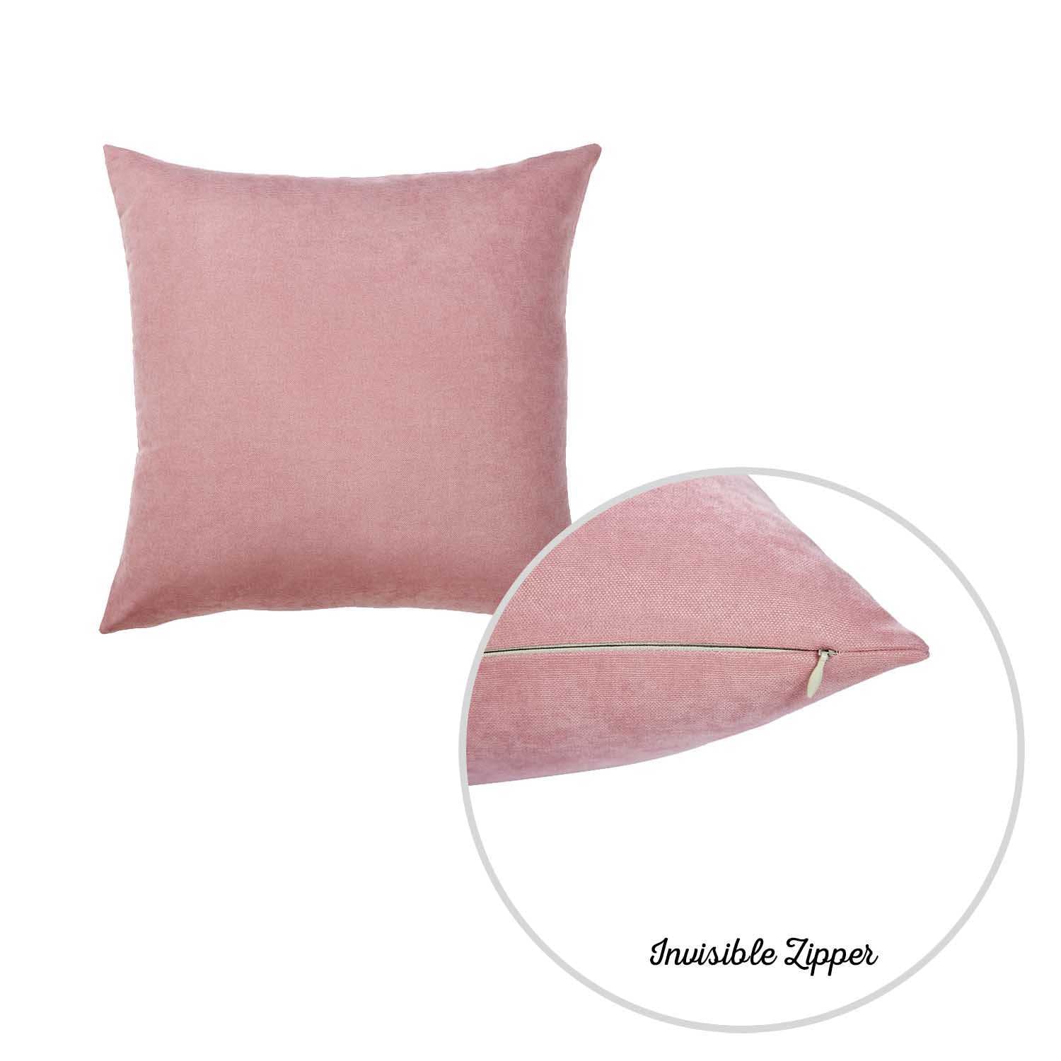 20"x20"Light Pink Honey Decorative Throw Pillow Cover 2 pcs in set