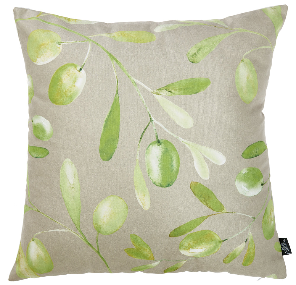 18"x18" Olive Olives Decorative Throw Pillow Cover Printed