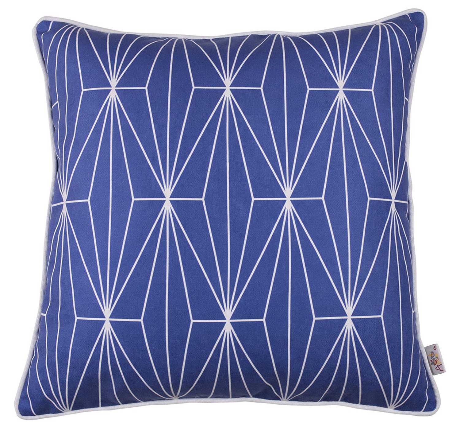 18"x 18" Flower Square Geo Shapes Decorative Throw Pillow Cover