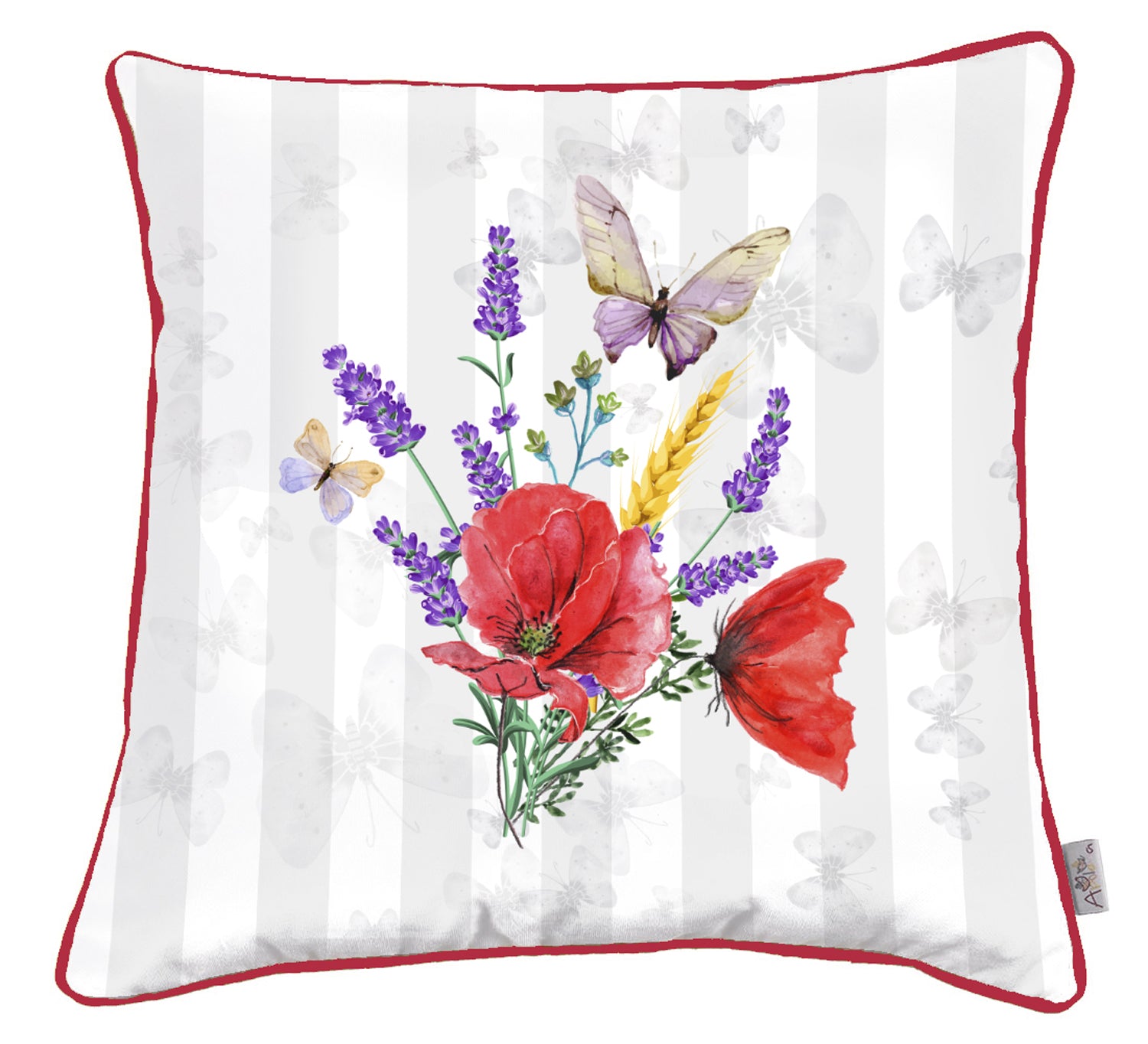 18"x 18" Spring Flowers Printed Decorative Throw Pillow Cover