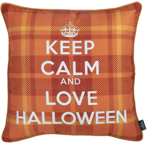 18"x 18" Love Halloween Printed Decorative Throw Pillow Cover