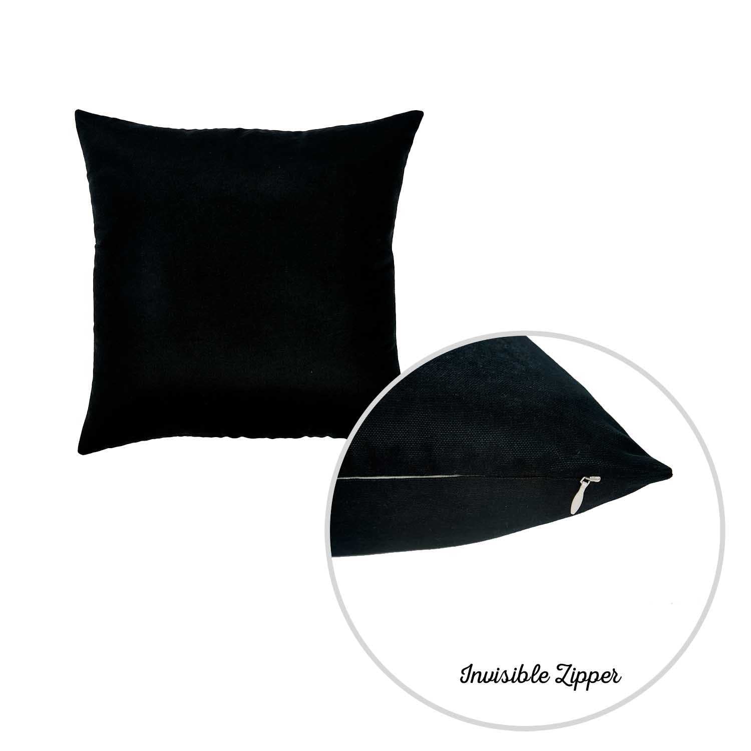 20"x20" Black Honey Decorative Throw Pillow Cover (2 pcs in set)