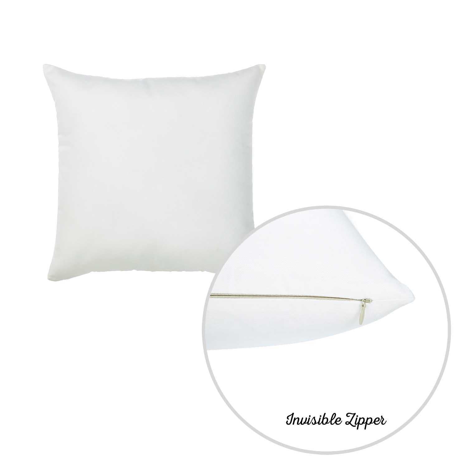 20"x20" White Honey Decorative Throw Pillow Cover (2 pcs in set)