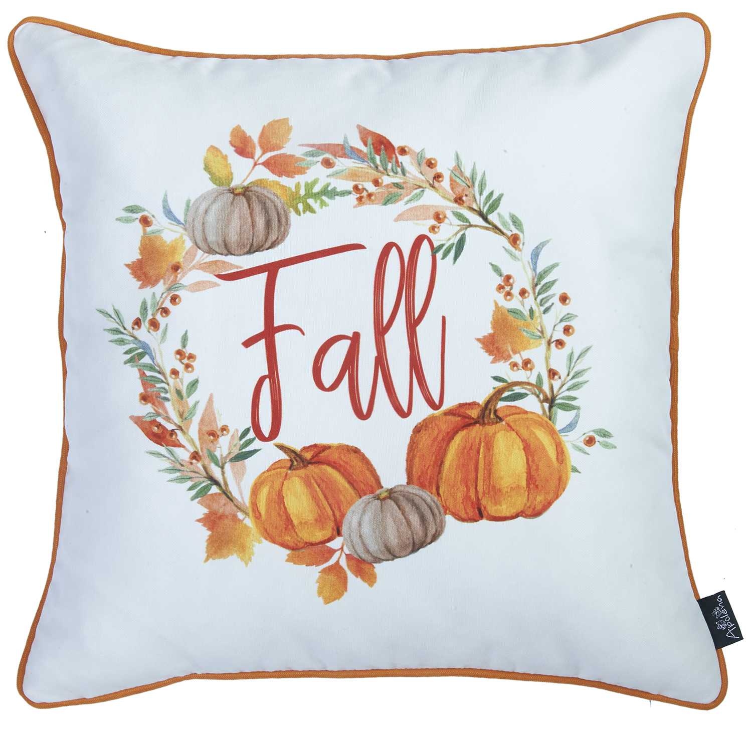 18"x 18" Thanksgiving Word Printed Decorative Throw Pillow Cover