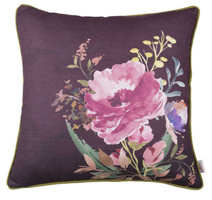 18"x 18" Flower Square Style Printed Decorative Throw Pillow Cover