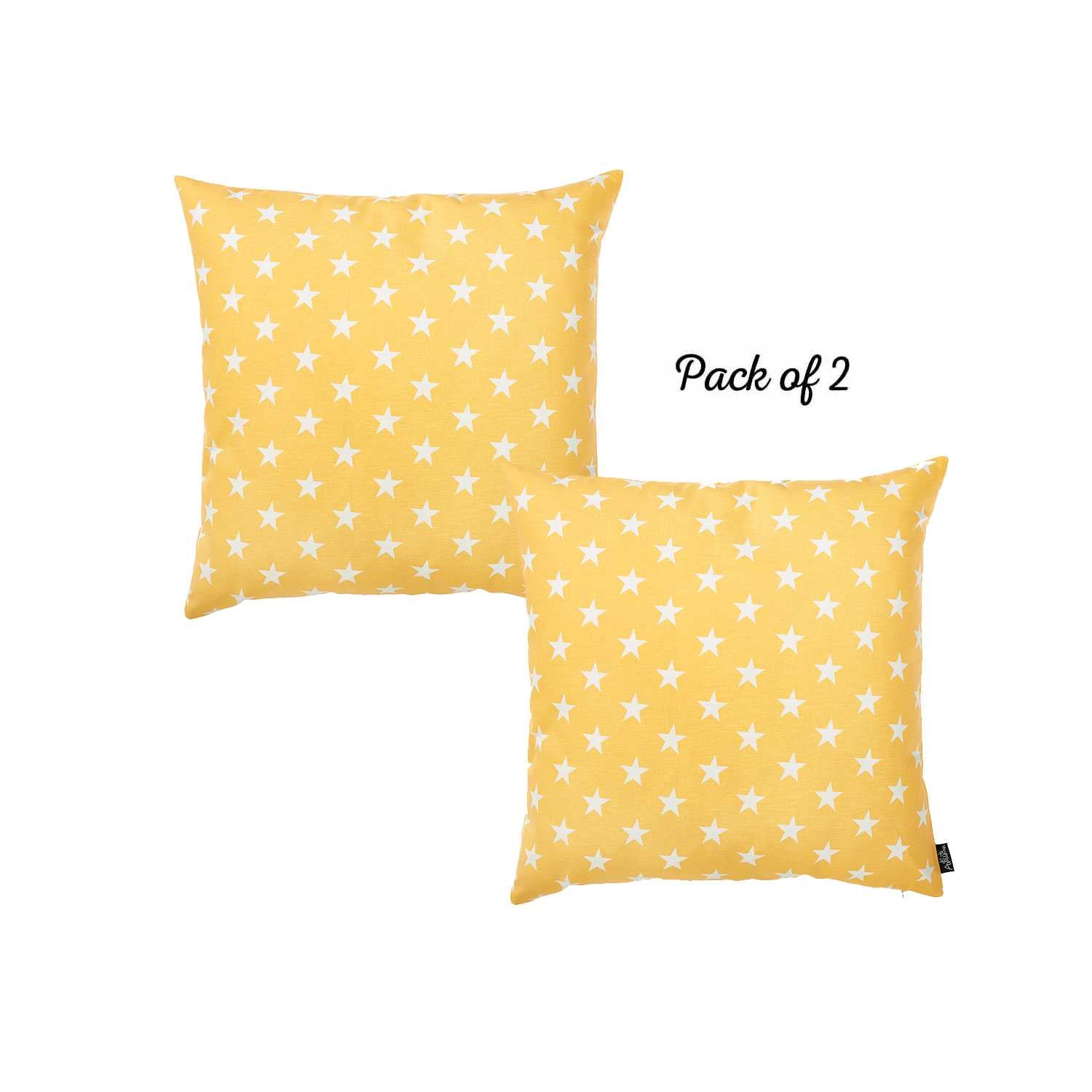 20 "x 20" Easycare Decorative Throw Pillow Case Set Of 2 Pcs Square