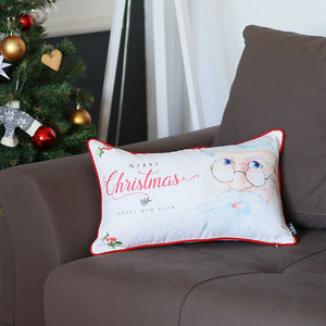 12"x20" Christmas Printed Decorative Throw Pillow Cover