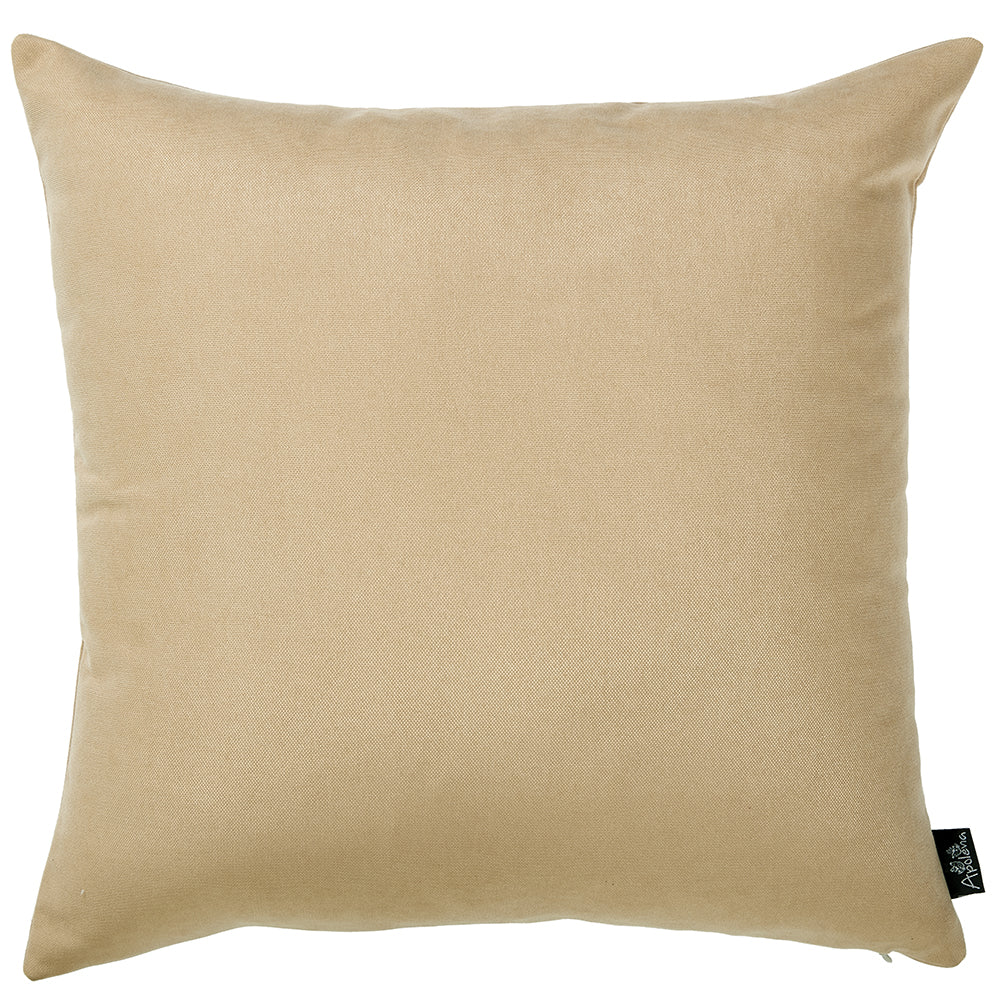 18"x18" Light Beige Honey Throw Pillow Cover (2 pcs in set)