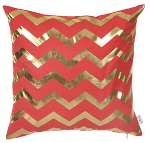 18"x 18" Happy Square Waves Printed Decorative Throw Pillow Cover Pillowcase