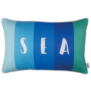 12"x 20" Marine Lumbar Sea Printed Decorative Throw Pillow Cover