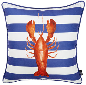 18"x18" Nautica Lobster Decorative Throw Pillow Cover Printed