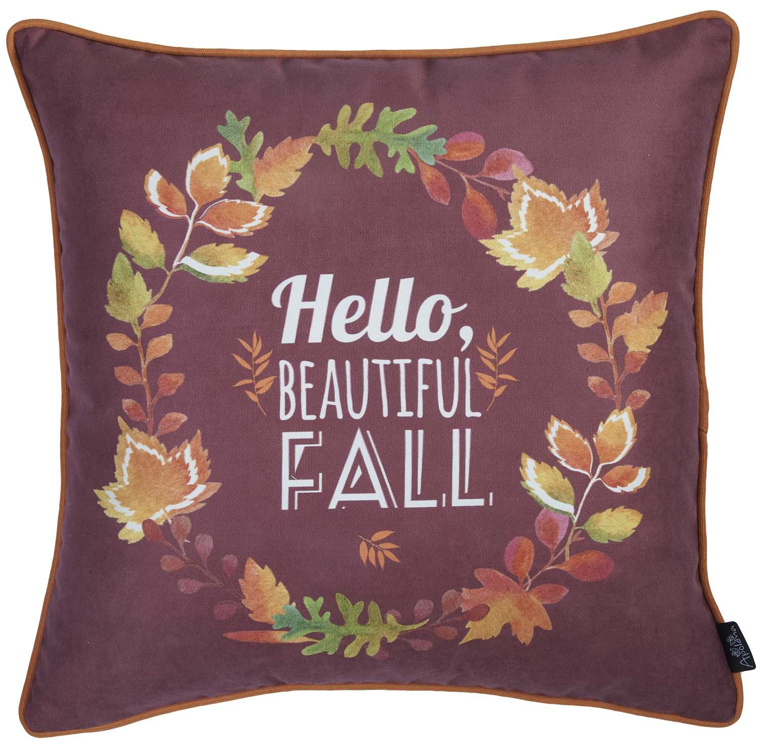 18"x 18" Thanksgiving Leaf Crown Decorative Throw Pillow Cover