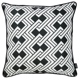 18"x 18" Tropical BW Links Squares Decorative Throw Pillow Cover