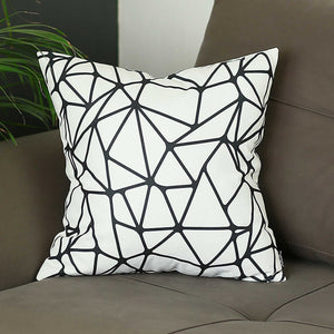 18"x18" Skandi BW Tangle Decorative Throw Pillow Cover Printed