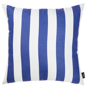 18"x18" Blue Nautica Stripe Decorative Throw Pillow Cover