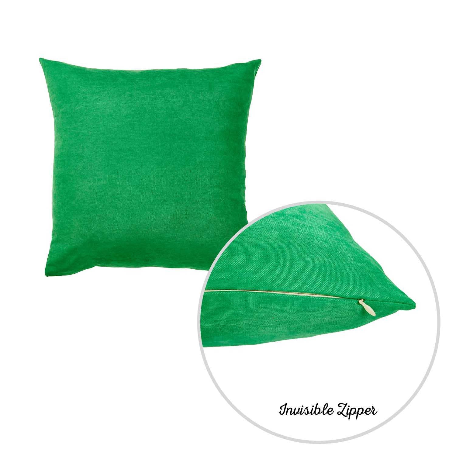 20"x20" Green Honey Kelly Throw Pillow Cover (2 pcs in set)