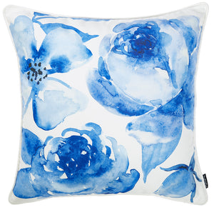 18"x 18" Blue Sky Petals Decorative Throw Pillow Cover Printed