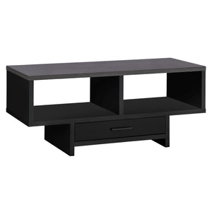 17.75" x 42.25" x 18" Black/Grey Top With Storage - Coffee Table