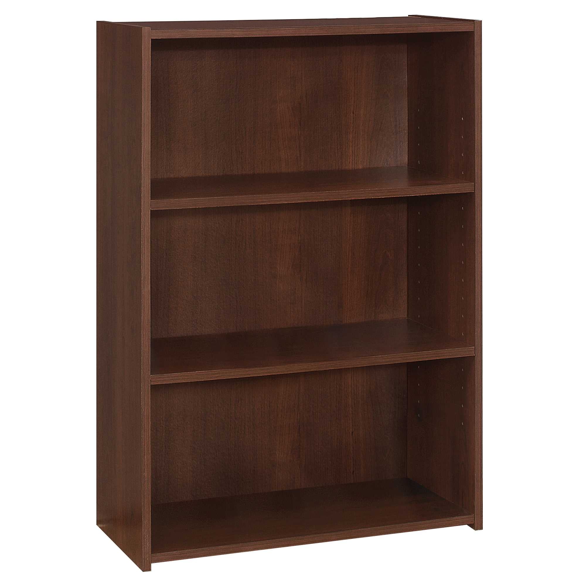 11.75" x 24.75" x 35.5" Cherry, 3 Shelves - Bookcase