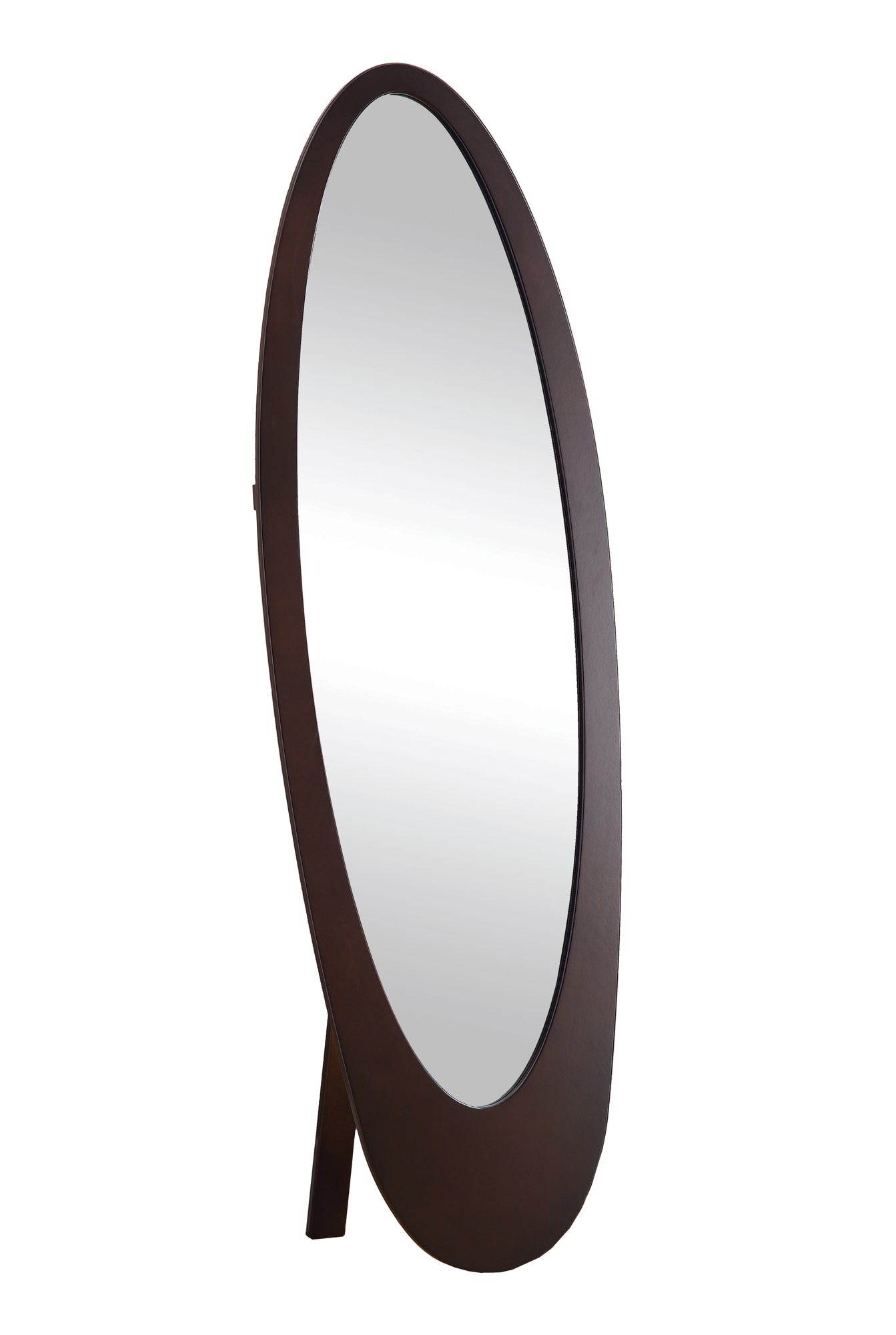 18.5" x 18.75" x 59" Cappuccino, Oval Frame - Mirror