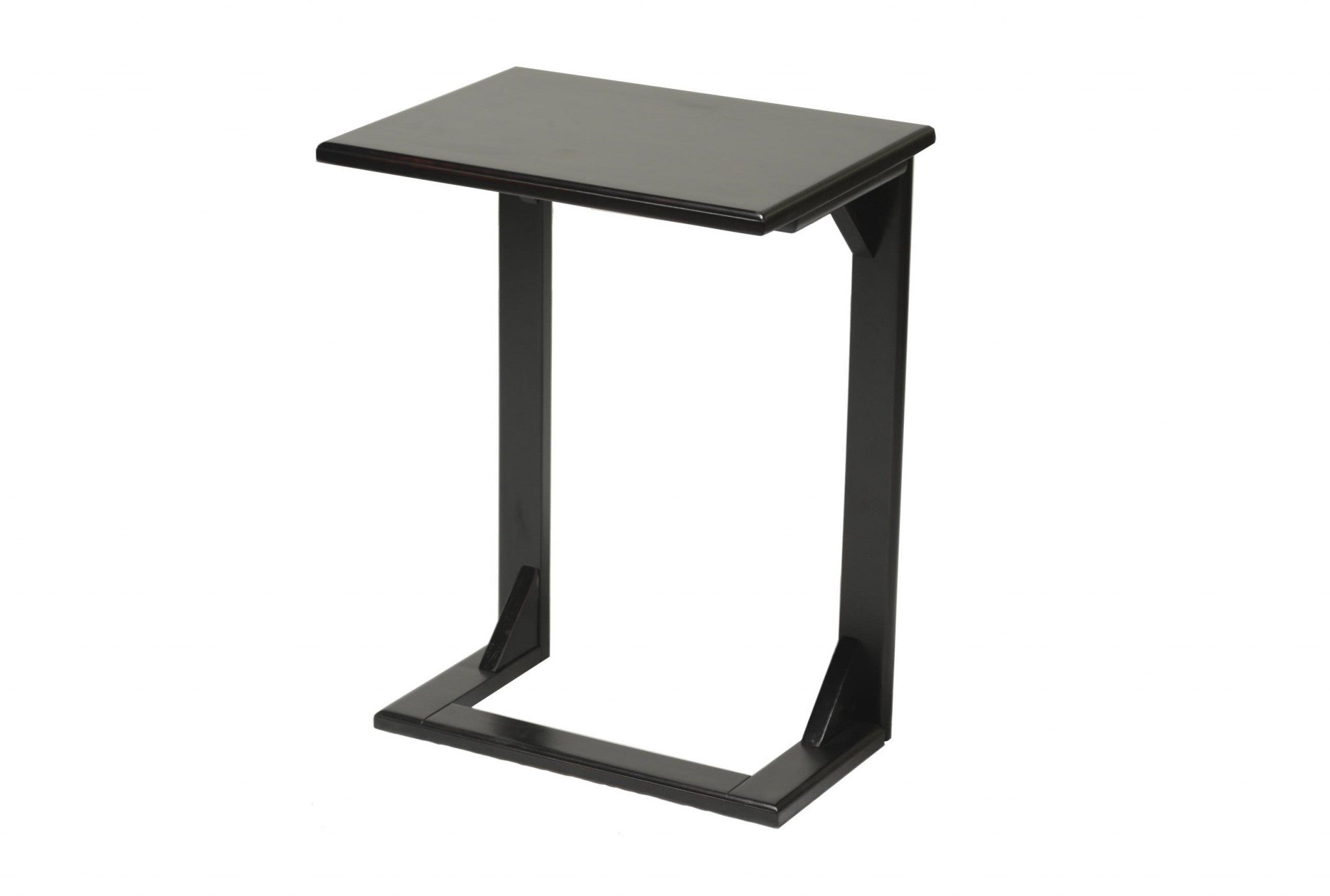 18" X 14" X 24" Black Hardwood Table