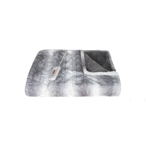 50" x 60" Grey & White Modern/Contemporary Heated - Throw Blankets
