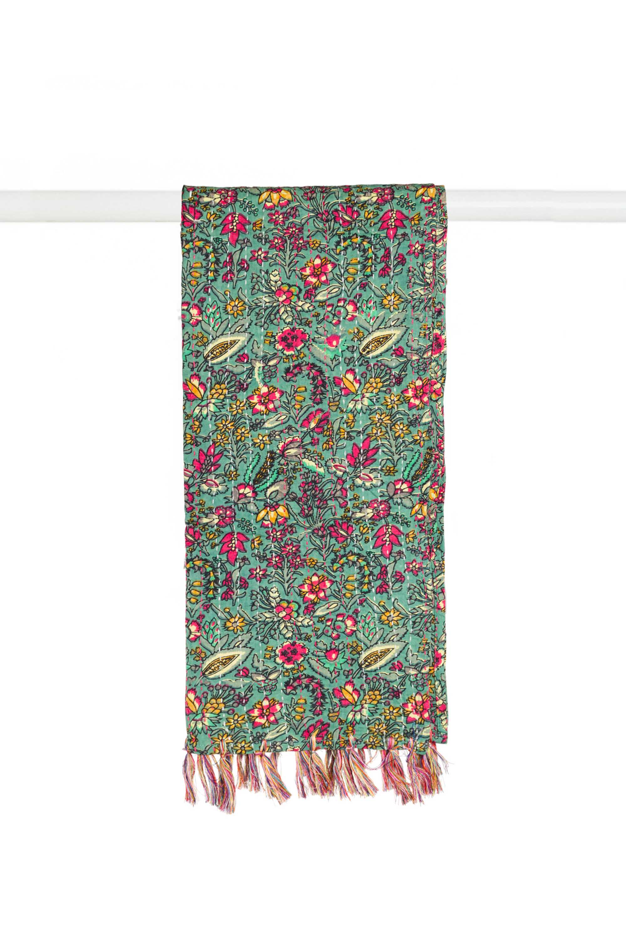 18" x 72" Multi-colored Eclectic, Bohemian, Traditional - Scarf