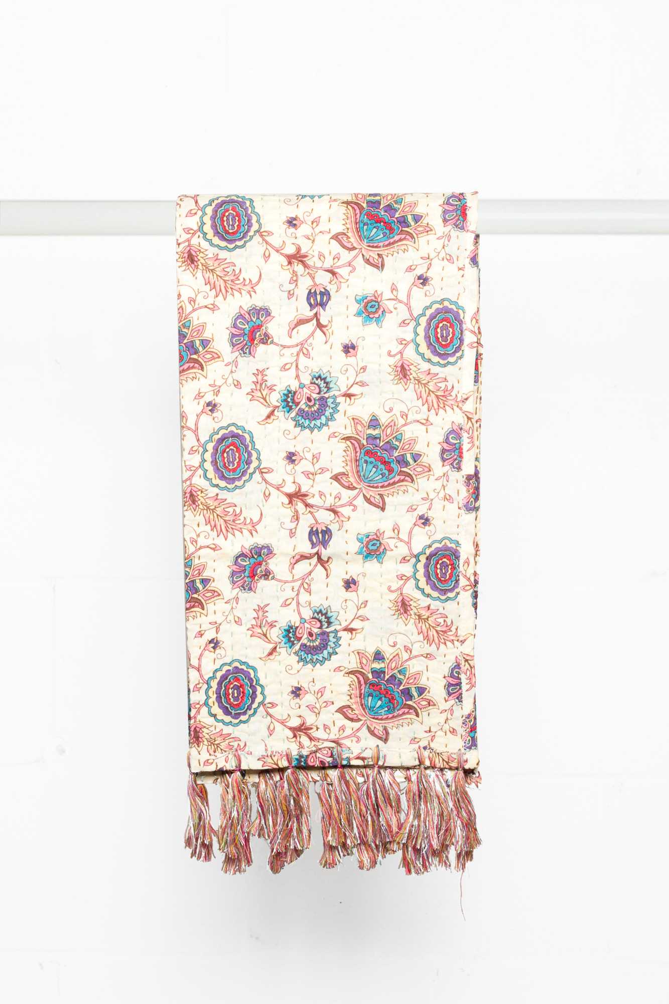 18" x 72" Multi-colored Eclectic, Bohemian, Traditional - Scarf