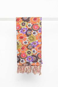 18" x 72" Multi-colored Eclectic, Bohemian, Traditional - Scarf