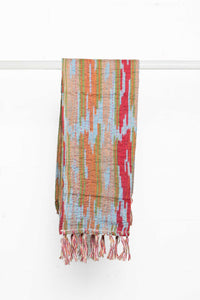 18" x 72" Multi-colored Eclectic, Bohemian, Traditional - Scarf