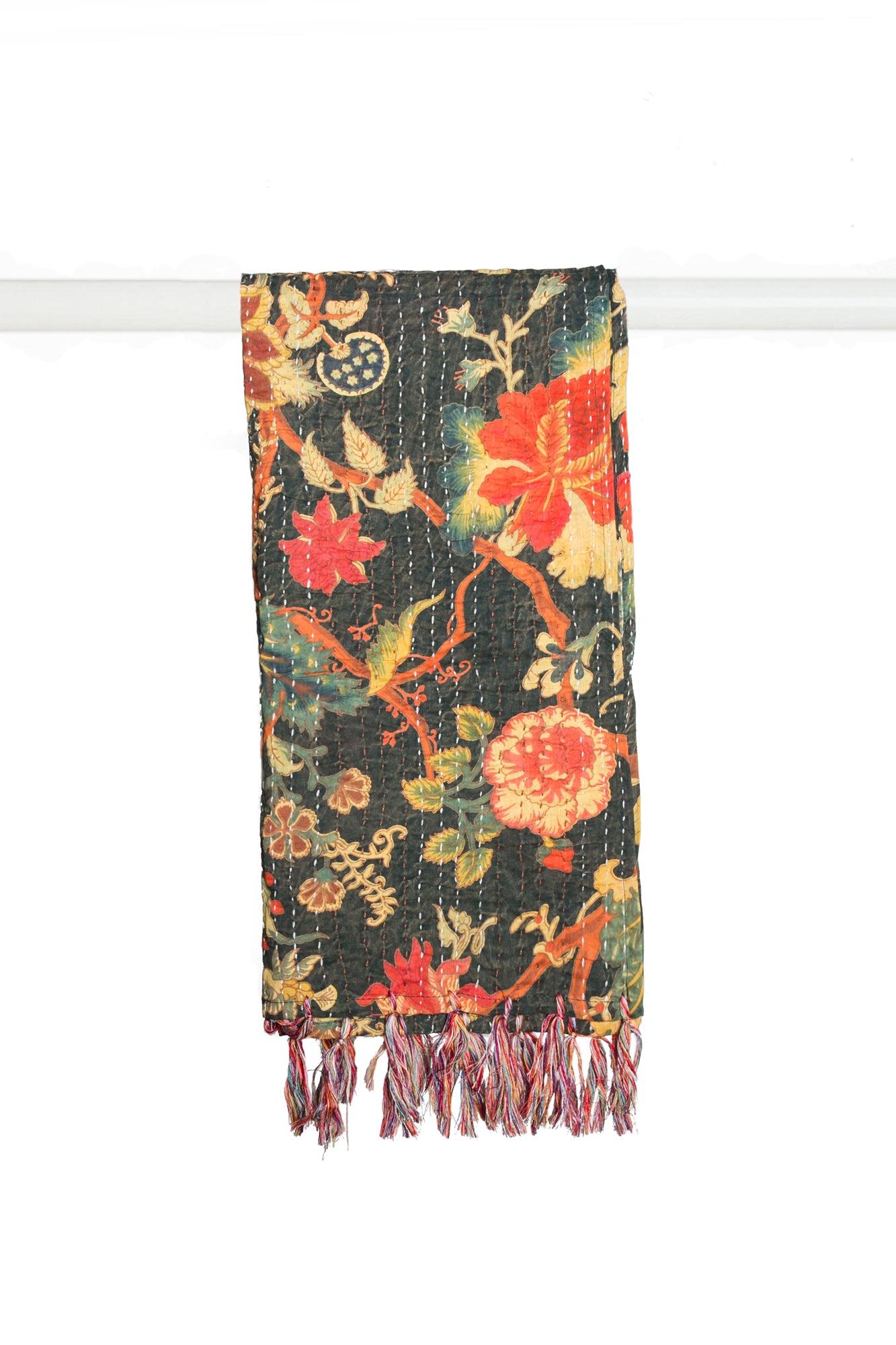 18" x 72" Multi-colored Eclectic, Bohemian, Traditional - Scarf