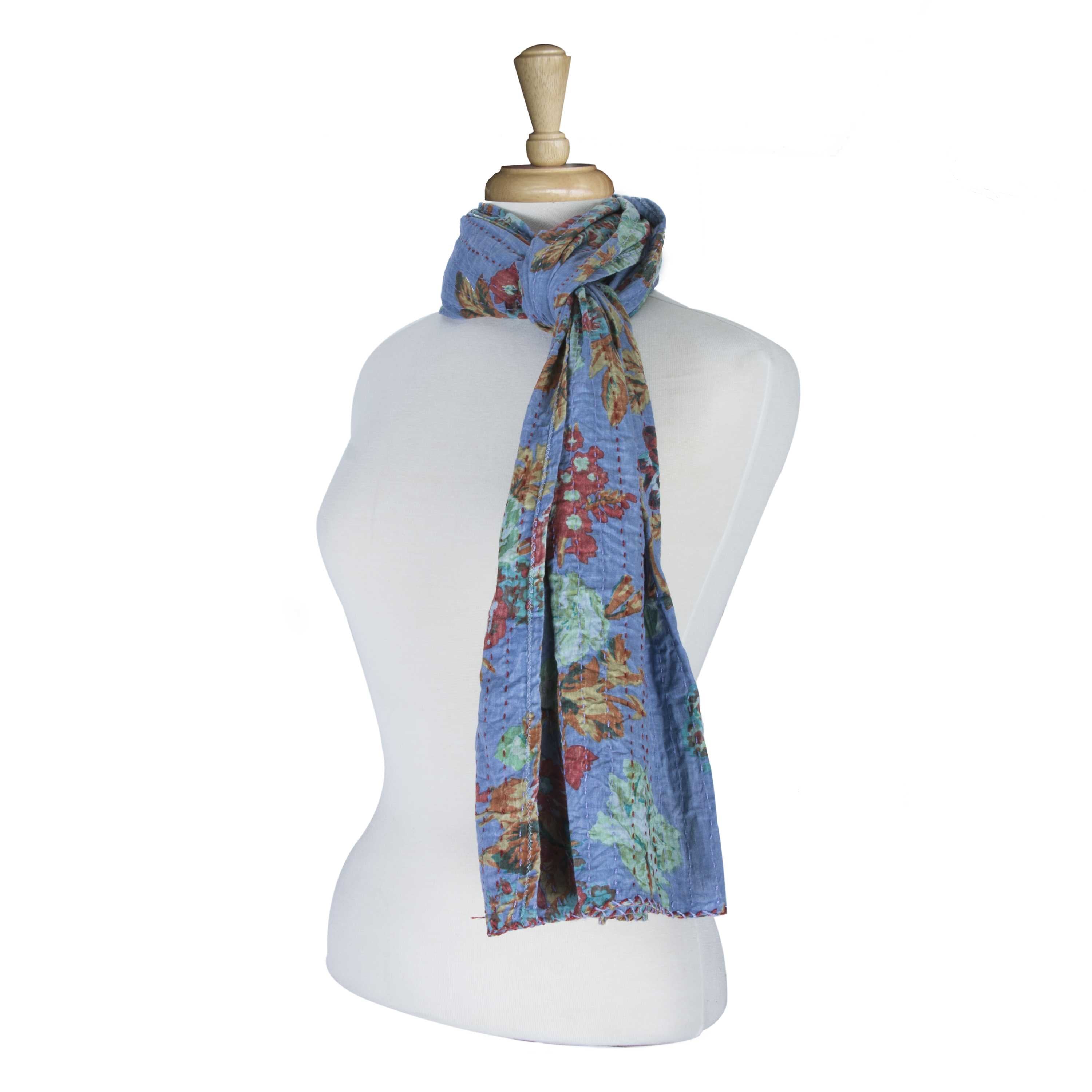 18" x 72" 100% Cotton Multicolor Scarf