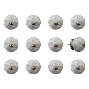 1.5" x 1.5" x 1.5" Ceramic/Metal Multicolor 12 Pack Knob