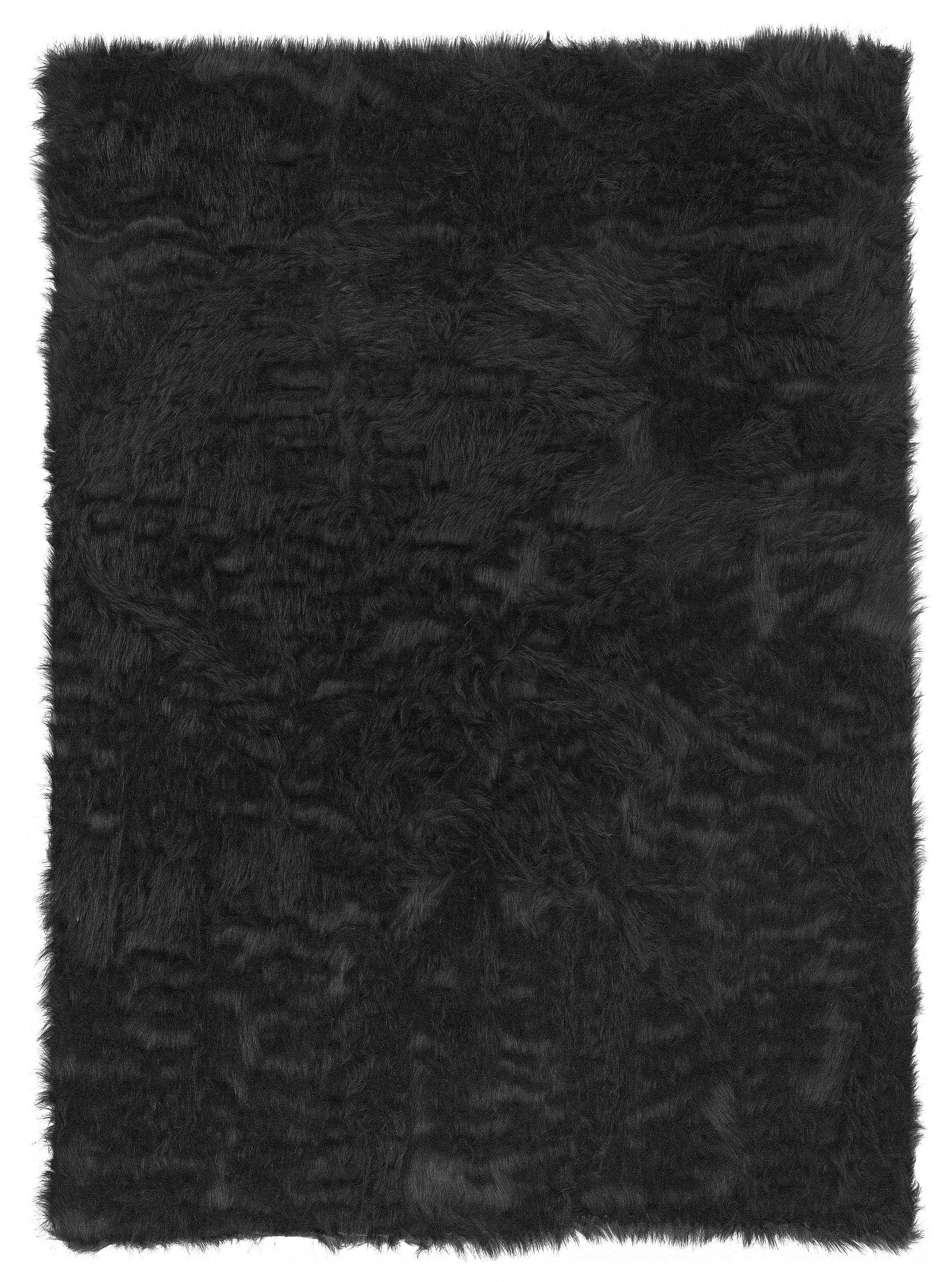 1" x 36" x 60" Acrylic, Faux Leather and Latex Brown Rug with Suede Leather Backing