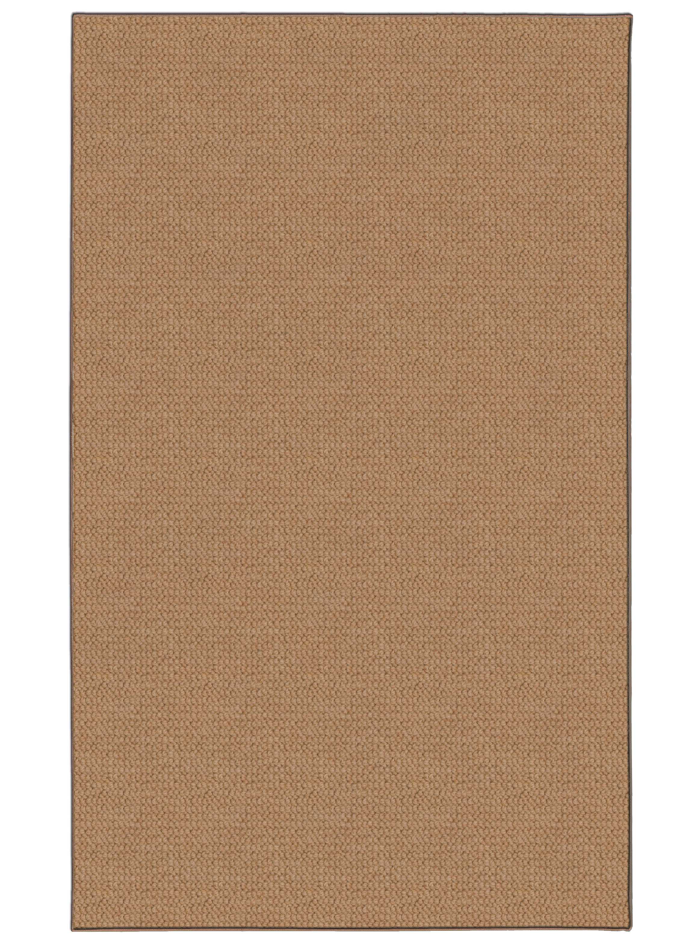 0.5" x 30" x 108" Wool, Jute and Latex Brown Tufted Wool Rug