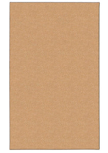 0.5" x 48" x 67" Wool, Jute and Latex Brown Tufted Wool Rug