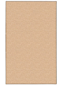 0.5" x 48" x 67" Wool, Jute and Latex Brown Tufted Wool Rug