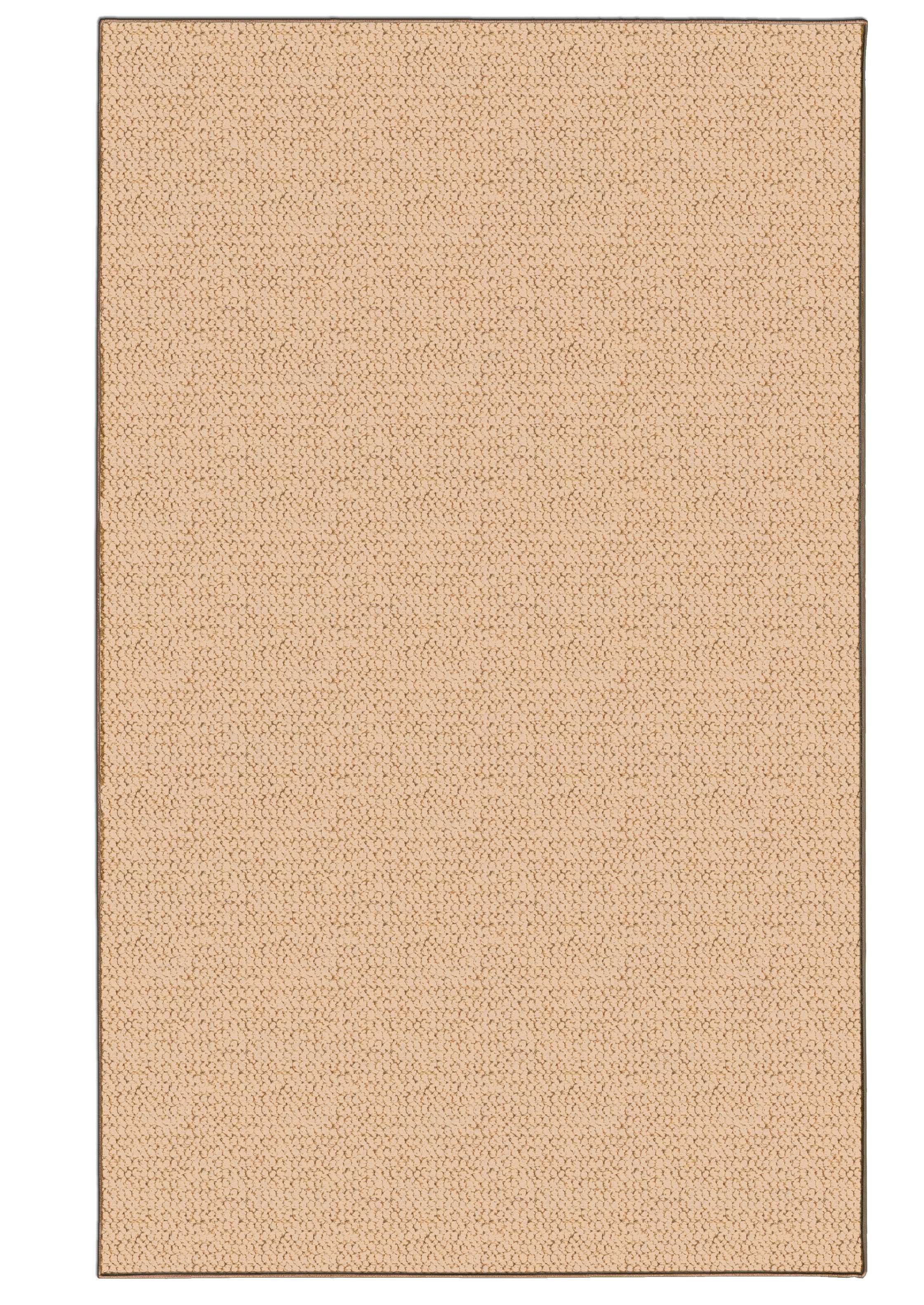 0.5" x 36" x 60" Wool, Jute and Latex Brown Tufted Wool Rug