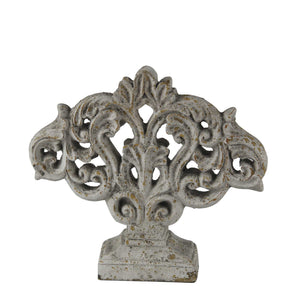 Ceramic decorative Accent Sculpture with Baroque Style, Gray